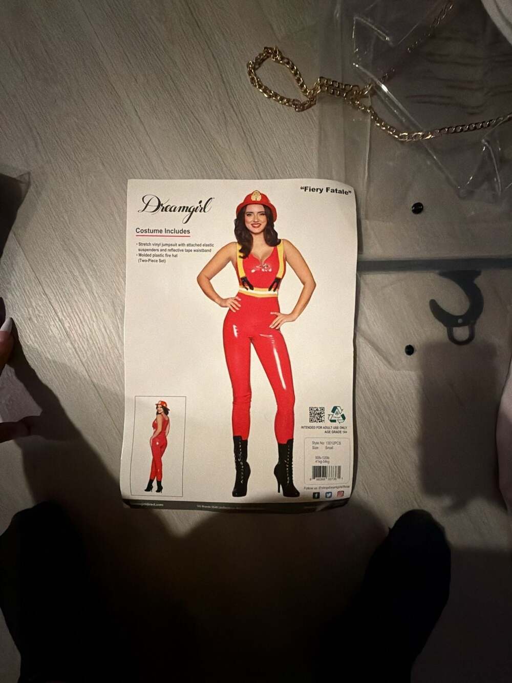 Dreamgirl Fiery Fatale Firewoman Costume Size Small